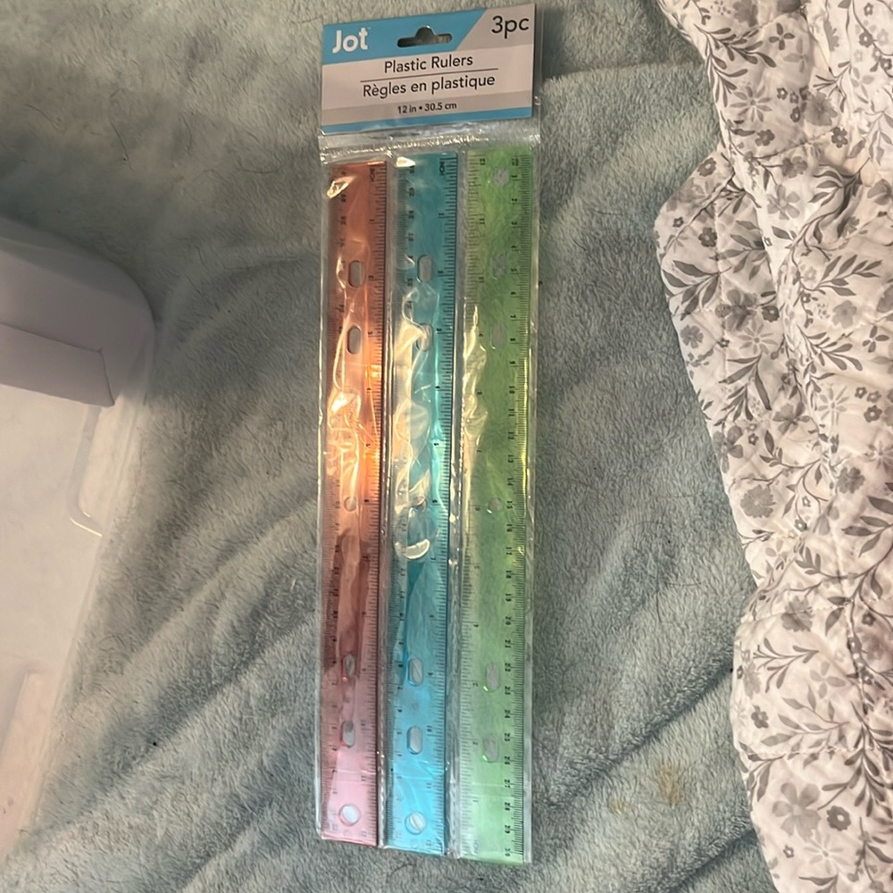 These rulers are cute and perfect for school.
